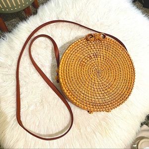 Rattan Straw Summer Crossbody Bag